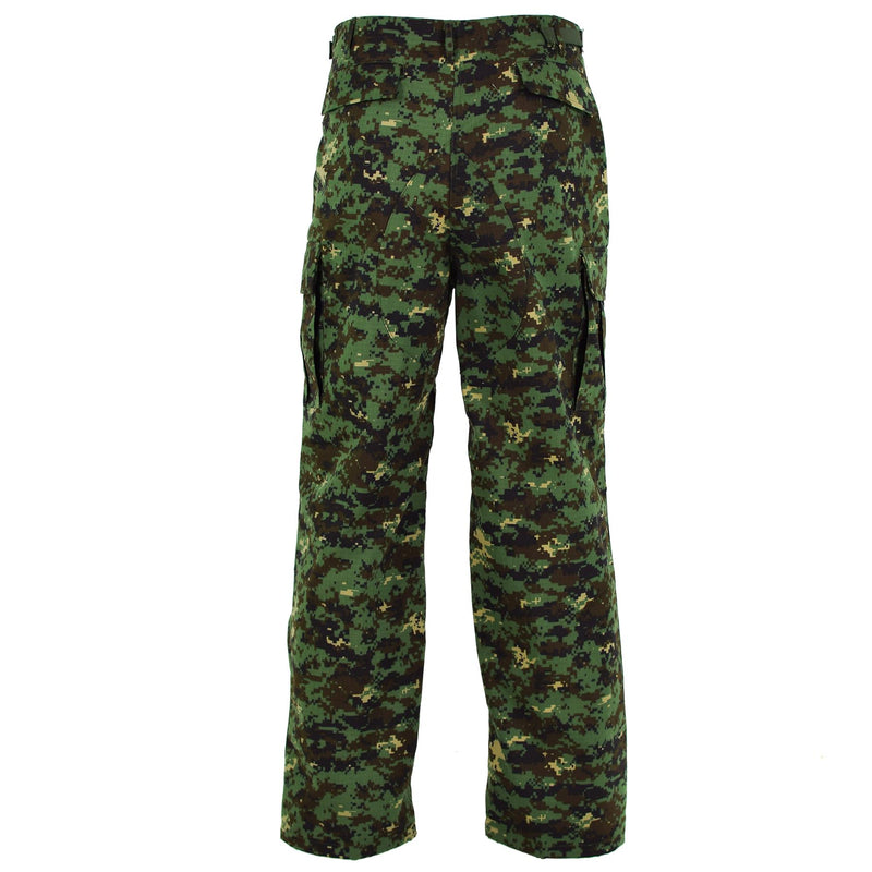 Äkta Guinea Bissau Army Pants Ripstop Jungle Camouflage Military Issue New
