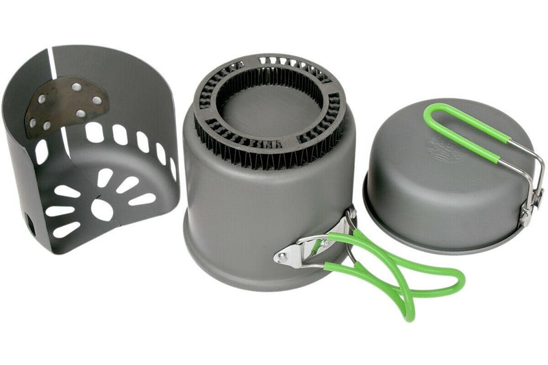 Optimus Electra Fe Cook System Gas Spis Camping Vandring Woods Burner Outdoor Pan