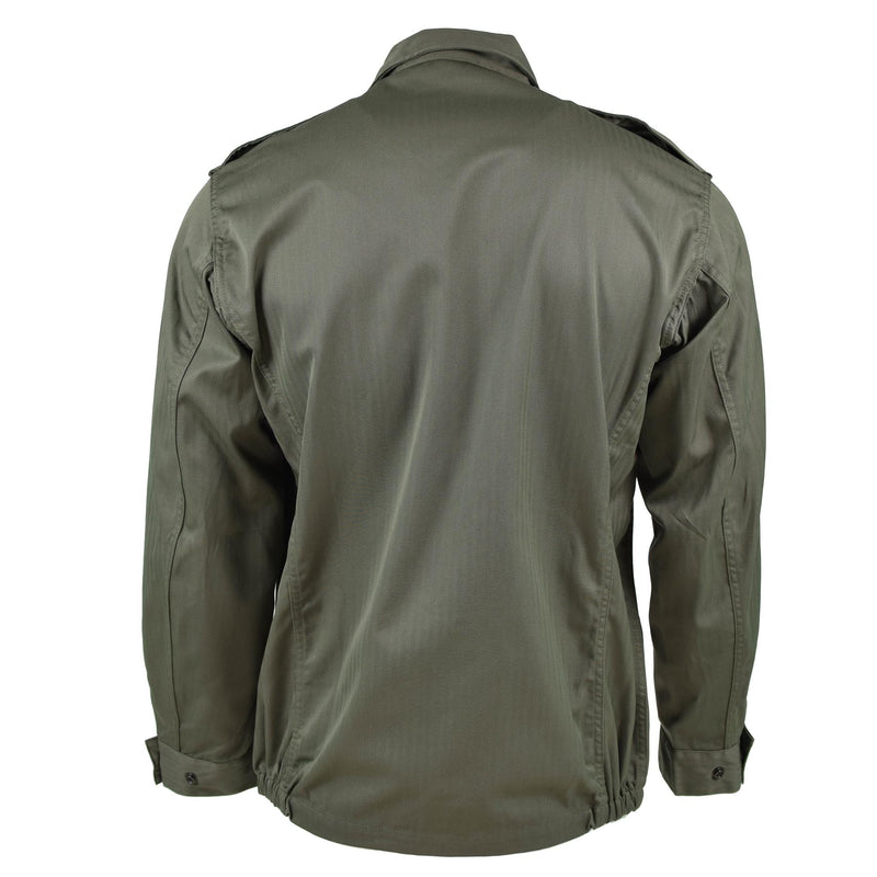 Äkta franska armé F2 Combat Jacket Militär fråga överskottsskjorta oliv od ny