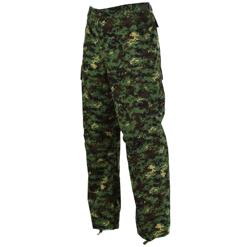Äkta Guinea Bissau Army Pants Ripstop Jungle Camouflage Military Issue New