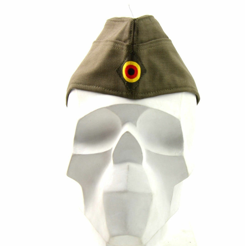 Äkta tyska arméns sidokåpor oliv hatt garnison cap ny