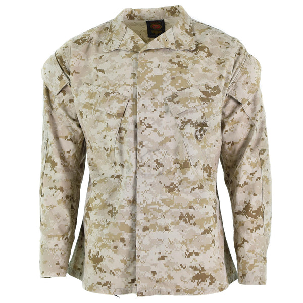 Original amerikanska armé trupper jacka bdu digital öken camo skjortor militär fråga