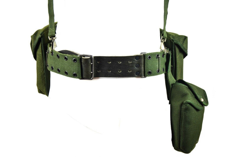 Original Swedish Army Webbing Rig System 304 Tactical Belt H-Stems hängslen