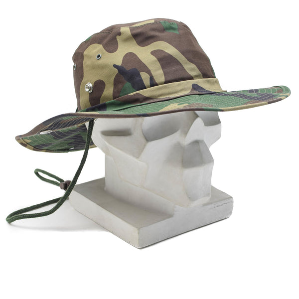 Mfh märke militär bush stil hatt sommar panama djungel hink cap woodland ny