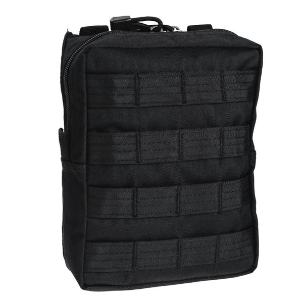Mil-Tec Tactical Belt Pouch Molle Attachment dragkedja Stängningsverktygsväska svart