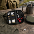 Mil-Tec sömnadssats påse Travel Camping Reparation Survival Set Olive Darb