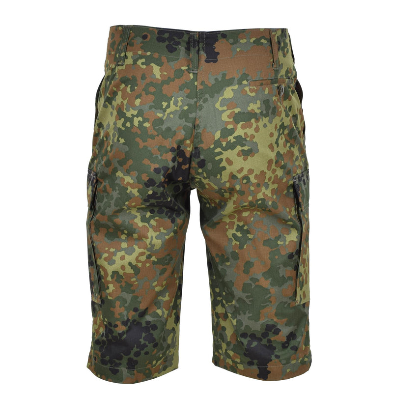 Leo Kohler knälängd shorts militär personal Bermuda flecktarn kamouflage