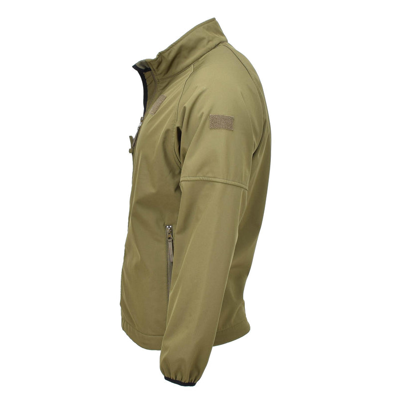 Original Dutch Military Soft Shell Jacket dragkedja fickfickor ventilerade armhålor oliv