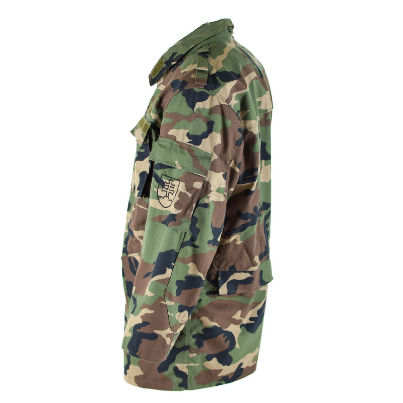 Original vintage Slovakisk arméfältjacka M97 Camo Military Combat Parka Ny