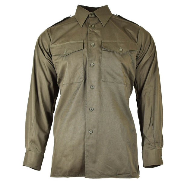 Äkta österrikiska arméskjorta O.D Military Combat Long Sleeve Olive Bdu New