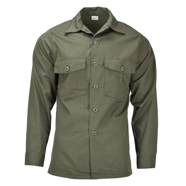 Original U.S. Army Long Sleeve Tactical Shirt Olive trötthet Militärfält Nytt