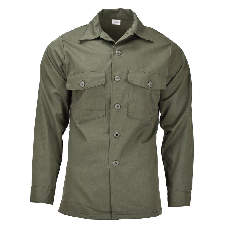 Original U.S. Army Long Sleeve Tactical Shirt Olive trötthet Militärfält Nytt