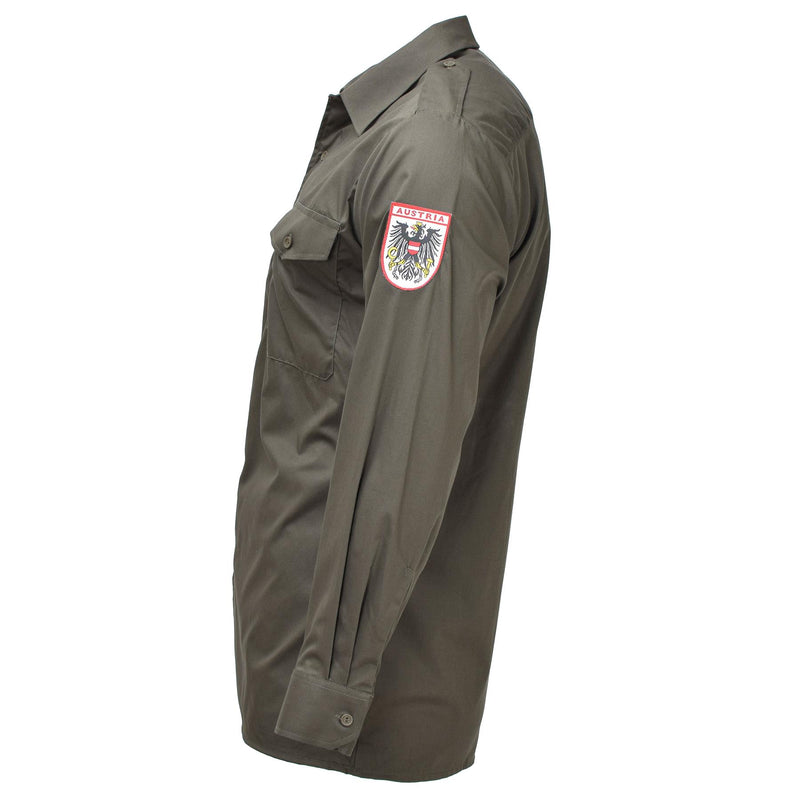 Original Österrikisk militär olivfältstjänsttröjor Federal Lightweight New