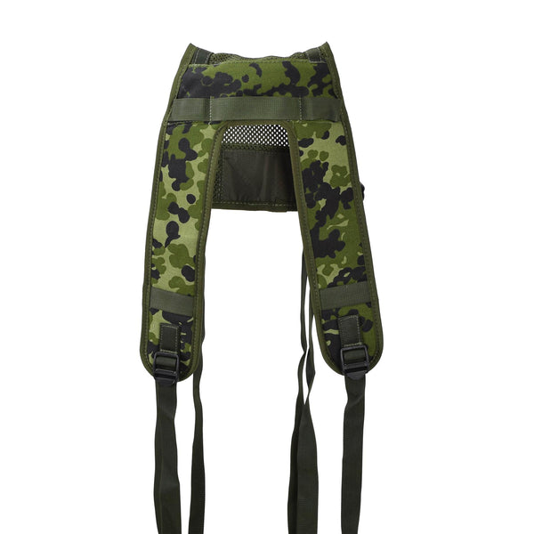 Original dansk militär M96 Camo Tactical Suspender justerbar webbing ny