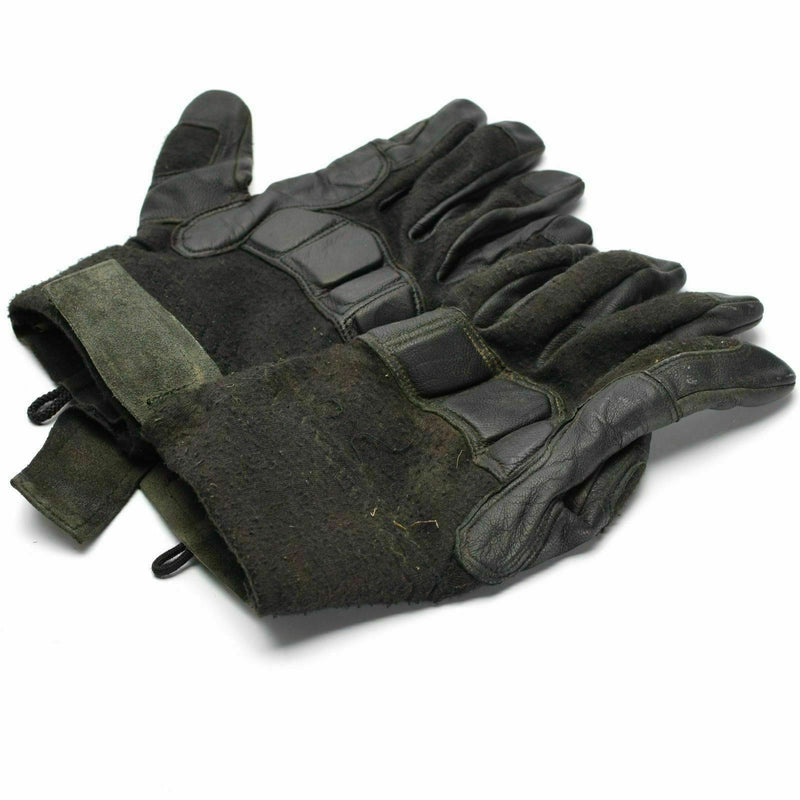 Original Österrikisk arméstrid Taktiska handskar läder Nomex militära handskar