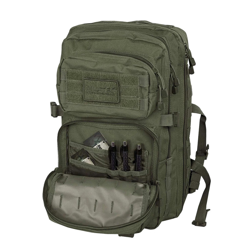 MIL-TEC U.S. Assault Combat ryggsäck TREKKING Vandring utomhus ryggsäck 36L oliv