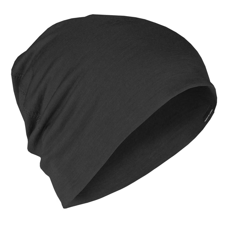 A.Blochl Merino Wool Watch Cap Sports vandring huvudbonader andningsbar mössa svart