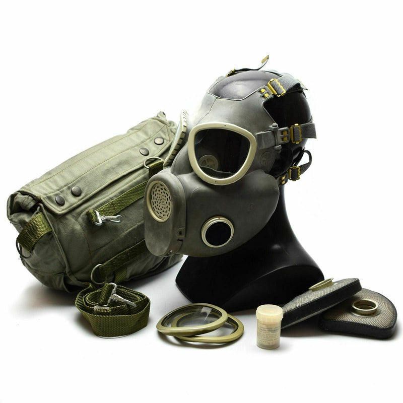 Polsk militär gasmask MP-4 äkta respiratorisk kemisk grå oliv od ny
