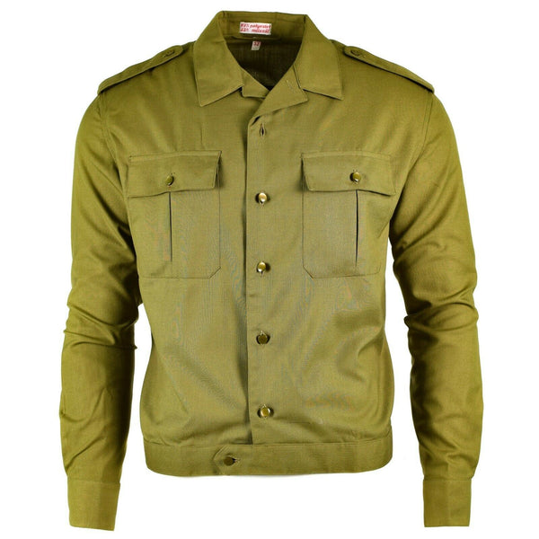 Äkta ungerska arméskjorta Khaki Officer Military Long Sleeve New