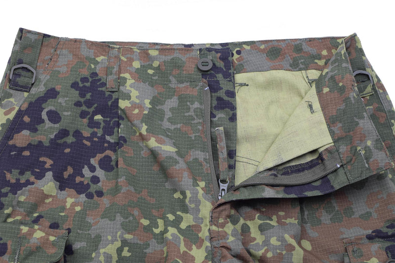 Tacgear Brand German Army Style Field Cargo Combat Pants Flecktran Camo Ripstop