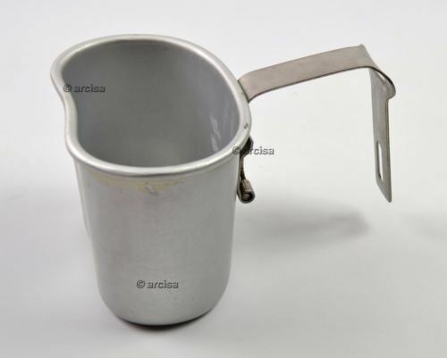 Original belgisk armé kantin cup mugg mess aluminium pot bushcraft som oss m1910