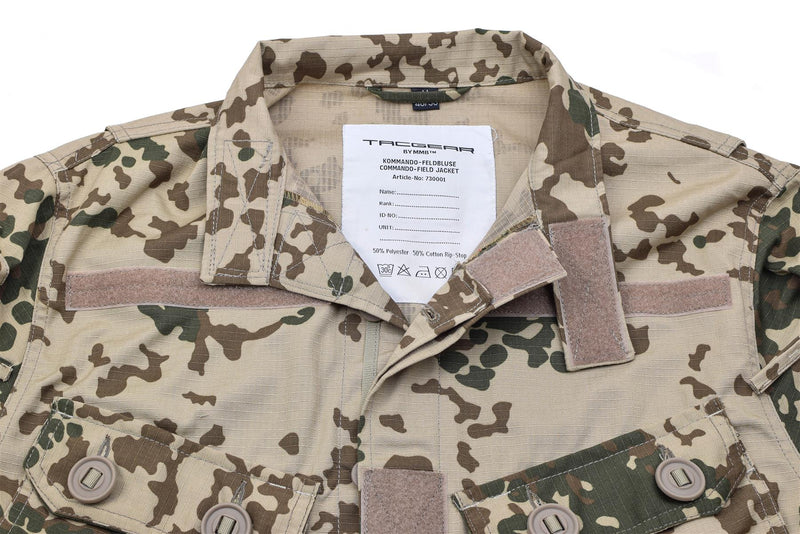Tacgear Brand Military Style Commando Field Jacket Desert Flecktarn Camo Shirts