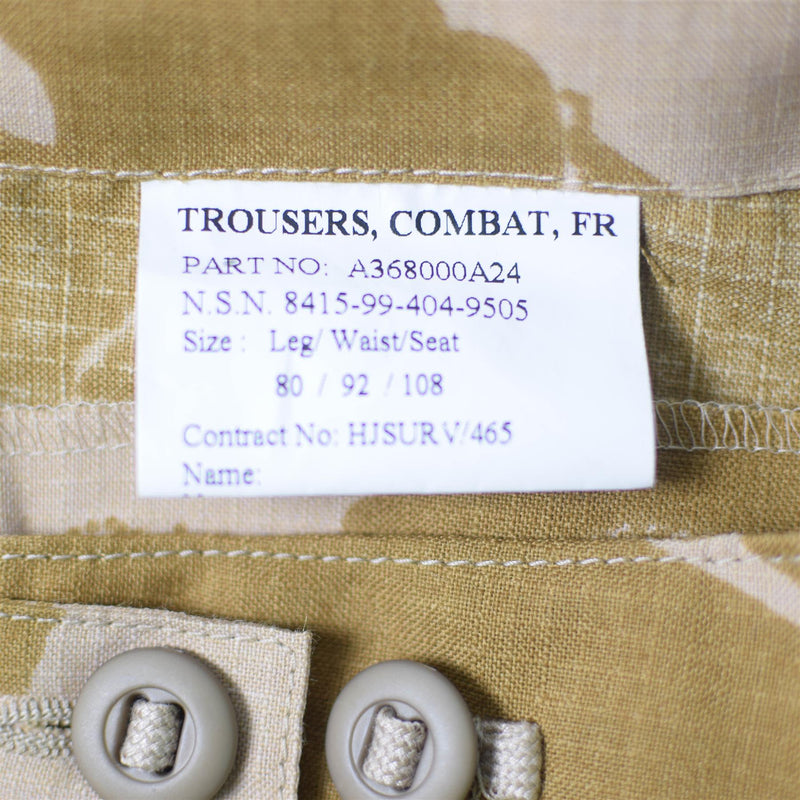 Äkta brittiska armékampbyxor dpm ökenbyxor ripstop brandhämmande ny