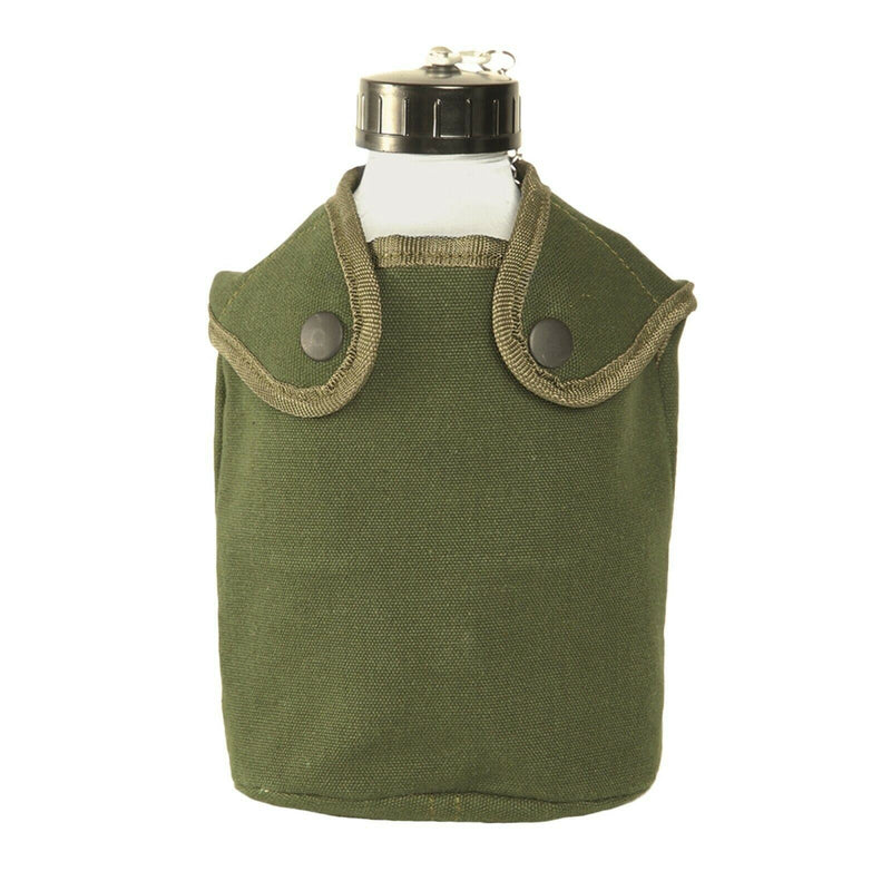 French Army Style Drinking Flask Water Bottle Military Canteen Pot W Pouch Od