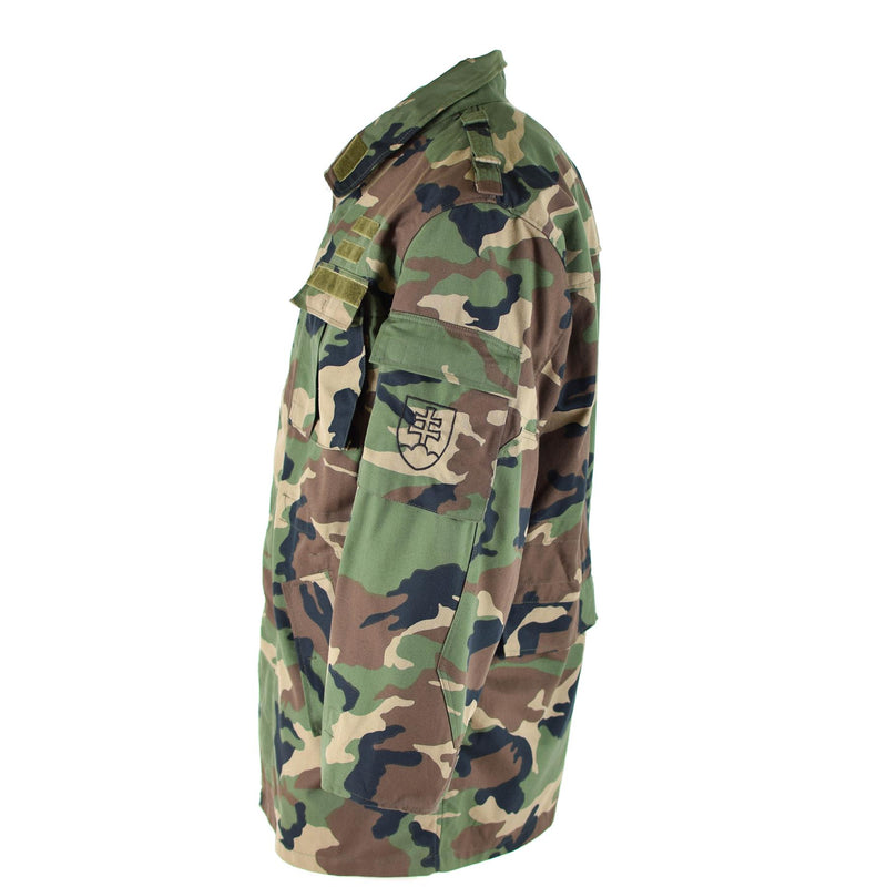 Original vintage Slovakisk arméfältjacka M97 Camo Military Combat Parka Ny