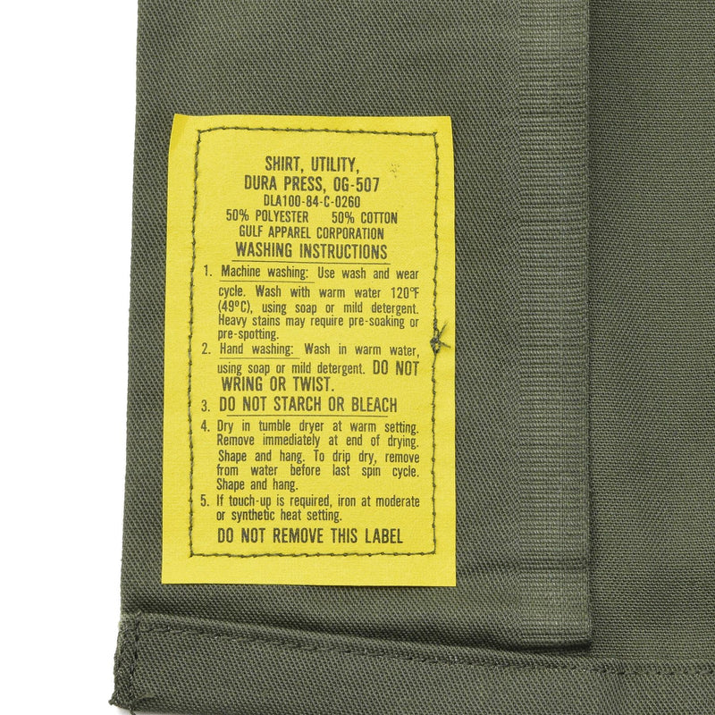 Original U.S. Military Field Tactical Olive Shirts Short Sleeve Army trötthet Ny