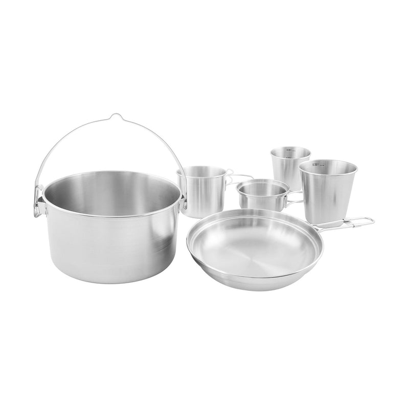 Tatonka Mini Set II Compact Camping Cookware Kit 6 st rostfritt utomhuslagning