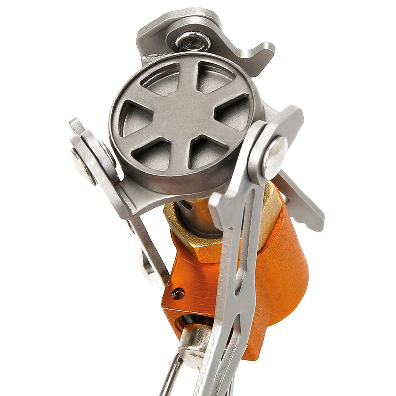 A.Blochl Portable Camping vandring Burner spis vikbar lätt titan Ny