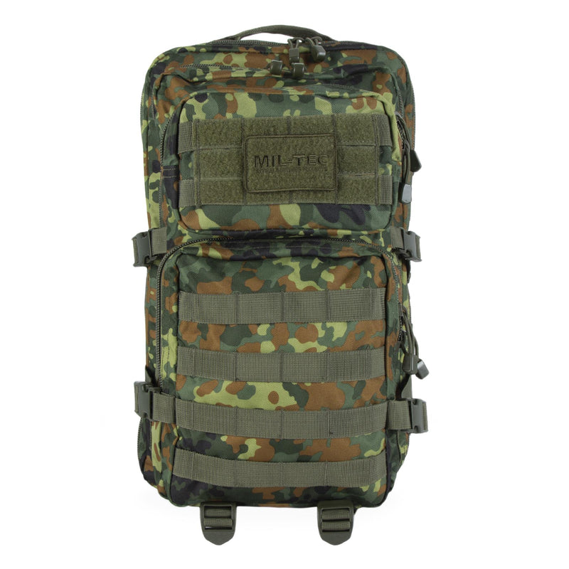 Mil-Tec U.S. Assault Trekking Ruckssack Stor 36L ryggsäck Flecktarn Daypack Väska