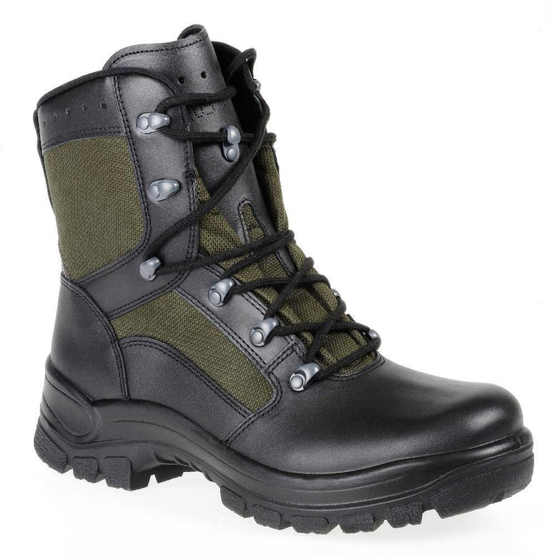 Äkta tyska militära stridsstövlar läder Textil Taktiska fältskor Ny