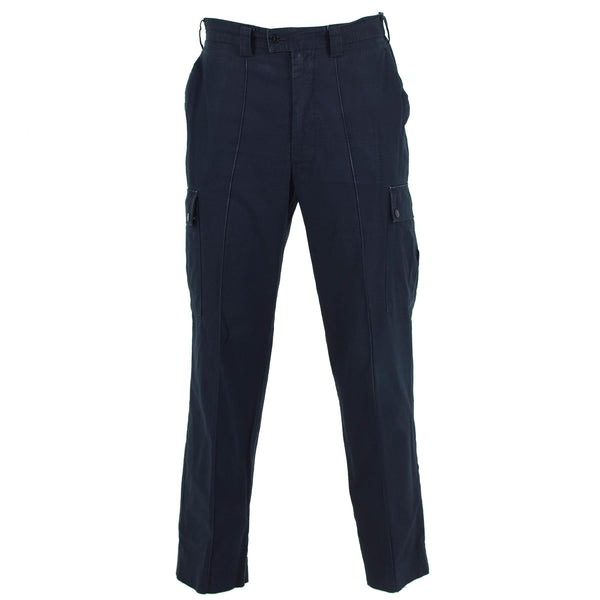Original British Police Pants Blue RipStop Hållbara enhetliga byxor överskott