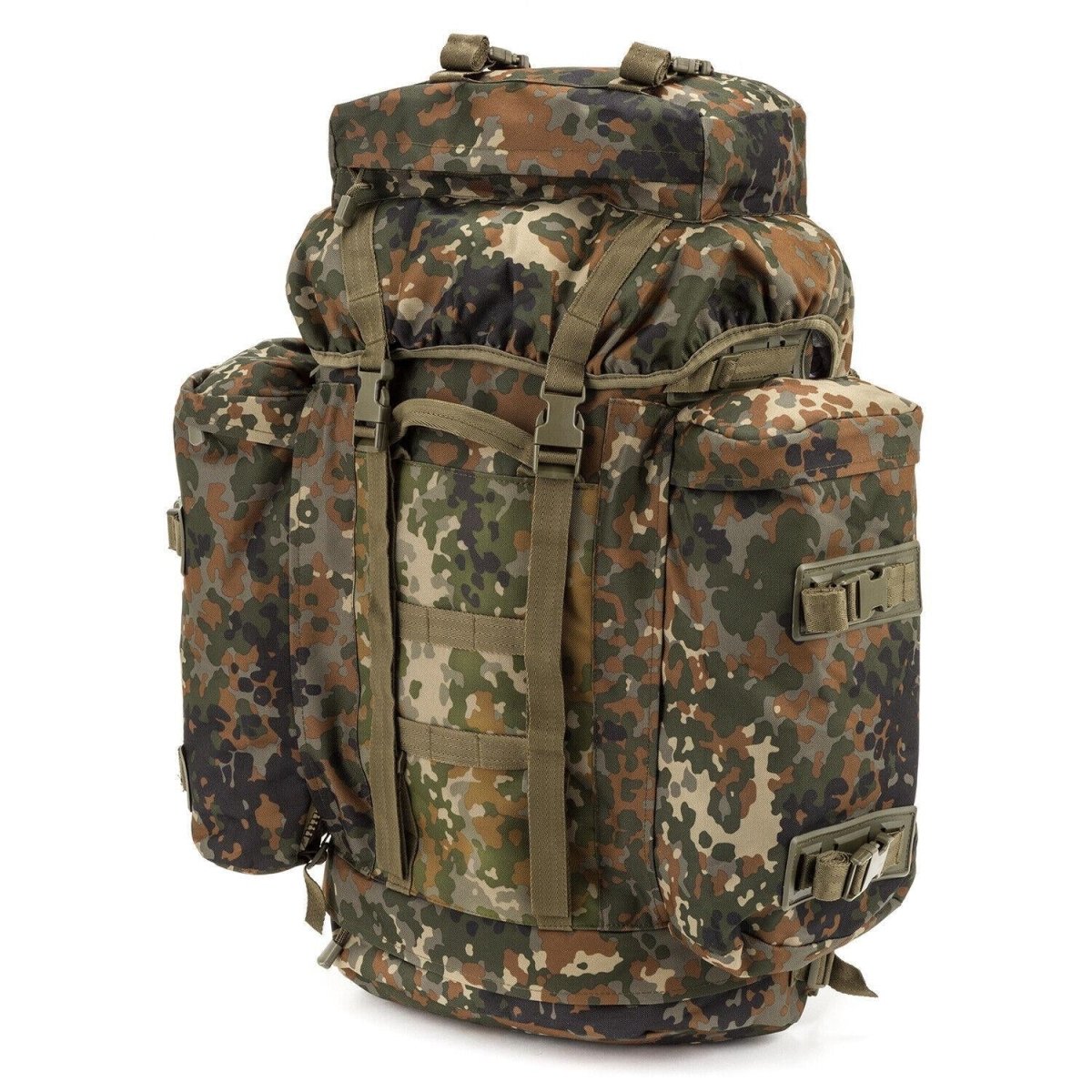 A.Blochl BW Mountain Trekking Rucksack Camping Stor ryggsäck Flecktarn Camouflage