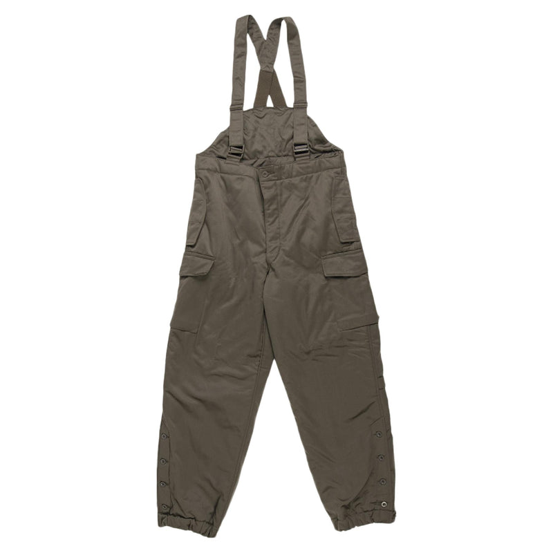 Original Österrikisk arméstridbyxor BIB Militär oliv OD övergripande med hängslen NYA