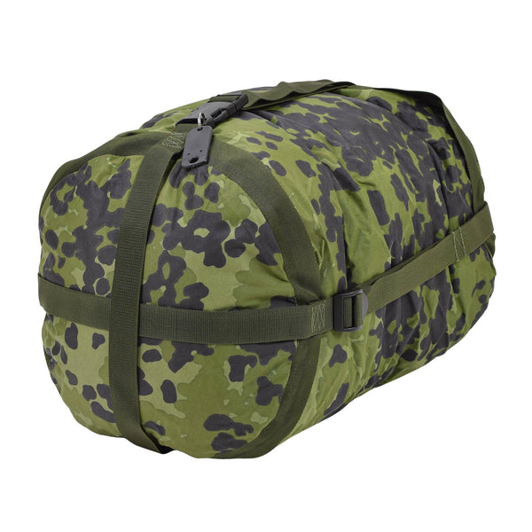 Original dansk militär kompressionsväska M84 Camo Pu Coated Lightweight New