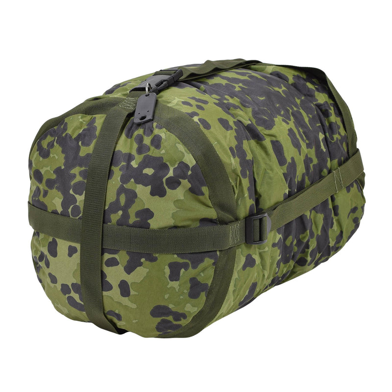Original dansk militär kompressionsväska M84 Camo Pu Coated Lightweight New