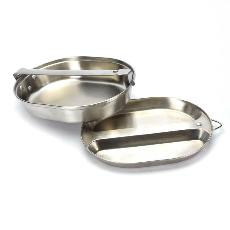 US Army Mess Kit rostfritt stål Militära mess tins us stil äta redskap nya