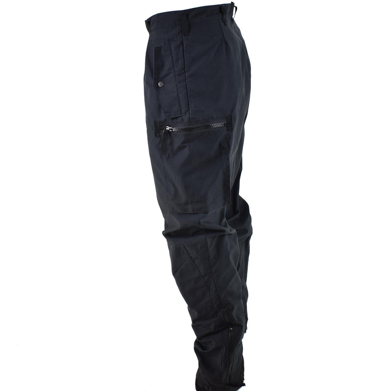 Original Swedish Army M90 Pants Black Field Combat Trousers Bdu New