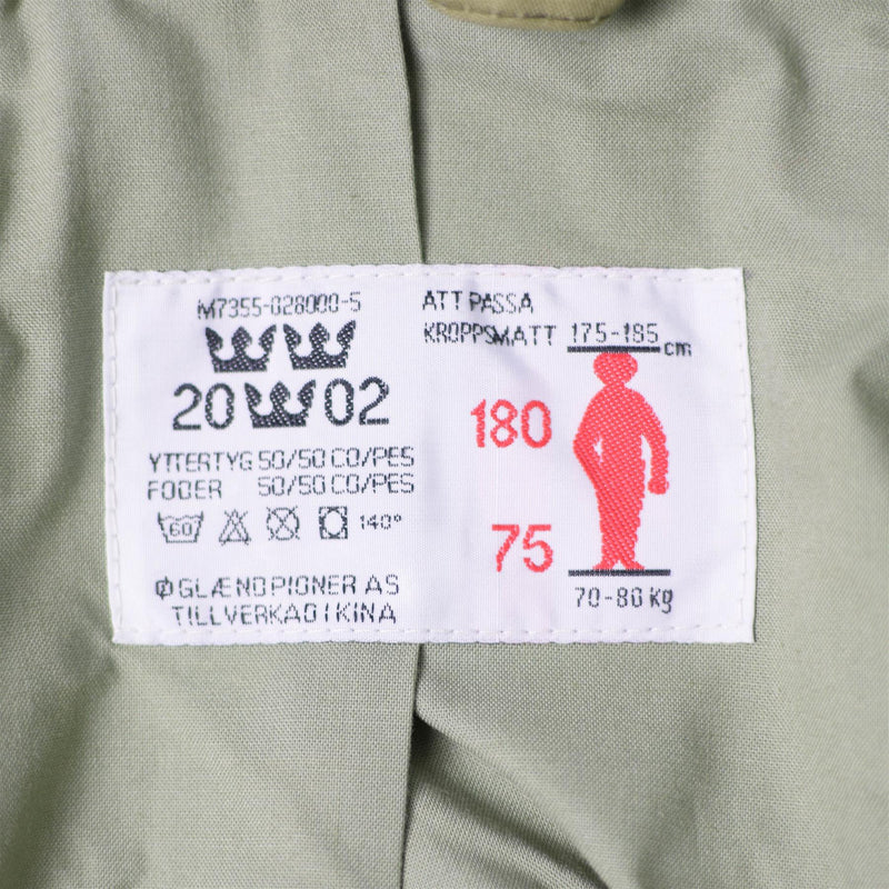 Original Swedish Army M90 Jacket Splinter Camouflage Field Combat Tanker Ny