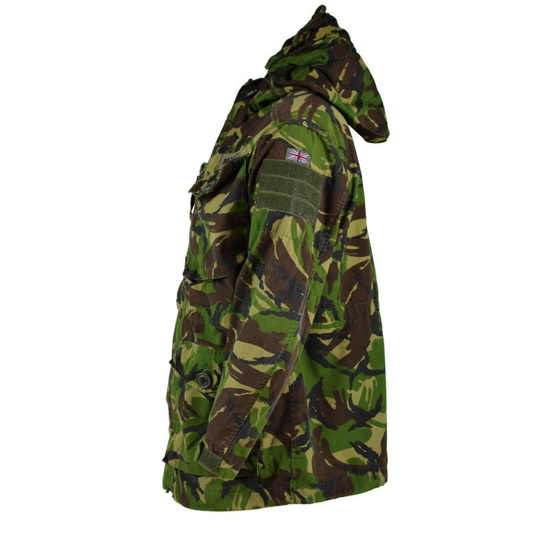 Äkta brittiska militära stridssmockfältjacka huva vindtät dpm camo