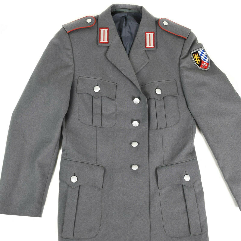 Äkta tysk arméklänning jacka grå formell uniform ny