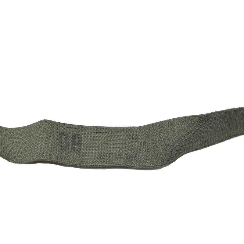 Original U.S. Military M1950 Suspenders byxor hängslen axel sele oliv ny