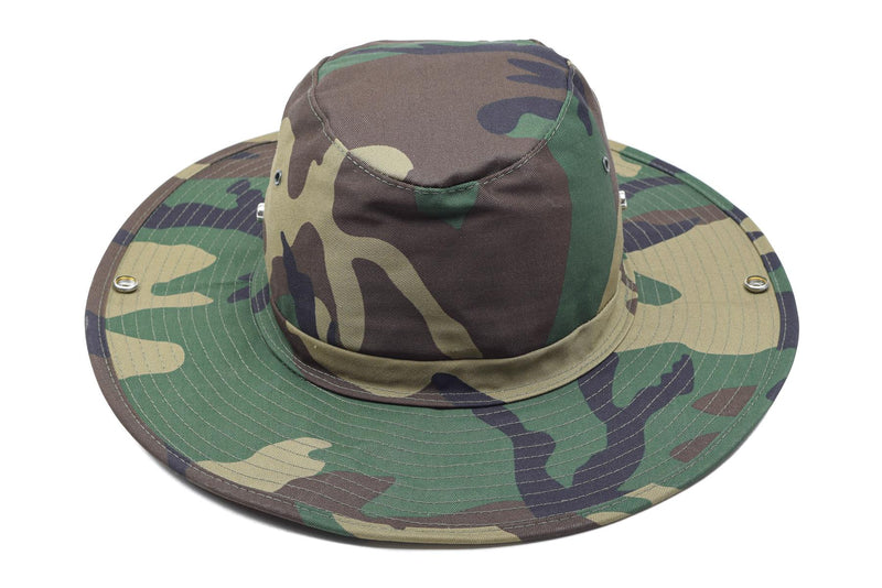 Mfh märke militär bush stil hatt sommar panama djungel hink cap woodland ny