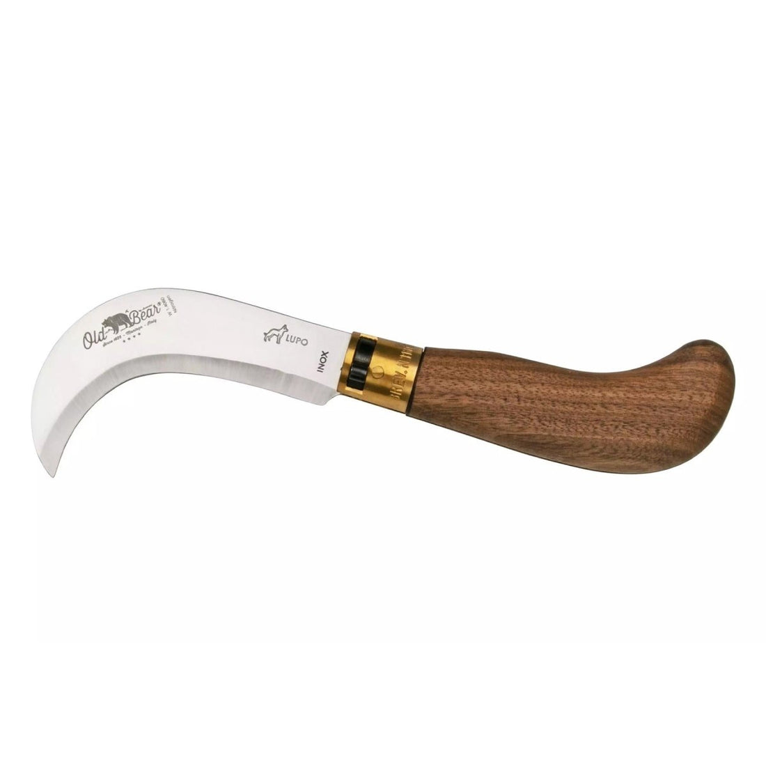 Antonini Old Bear Folding Beskärkniv 9,5cm Rostfritt stål Valnötshandtag