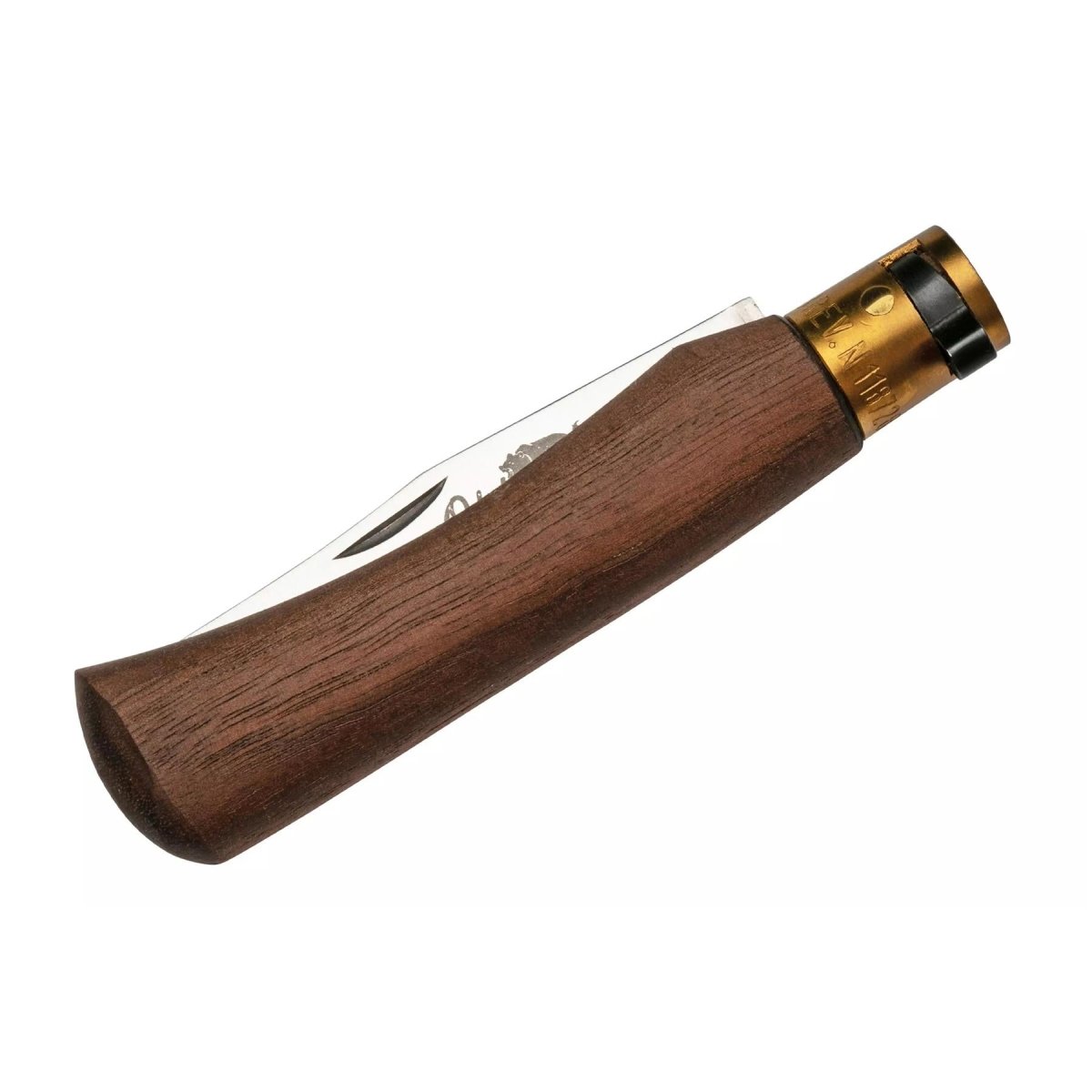Antonini Old Bear Fickkniv 8cm Rostfritt stål Blad Valnötsträ Handtag