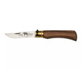 Antonini Old Bear Fickkniv 9cm Rostfritt stål Blad Valnötsträ Handtag