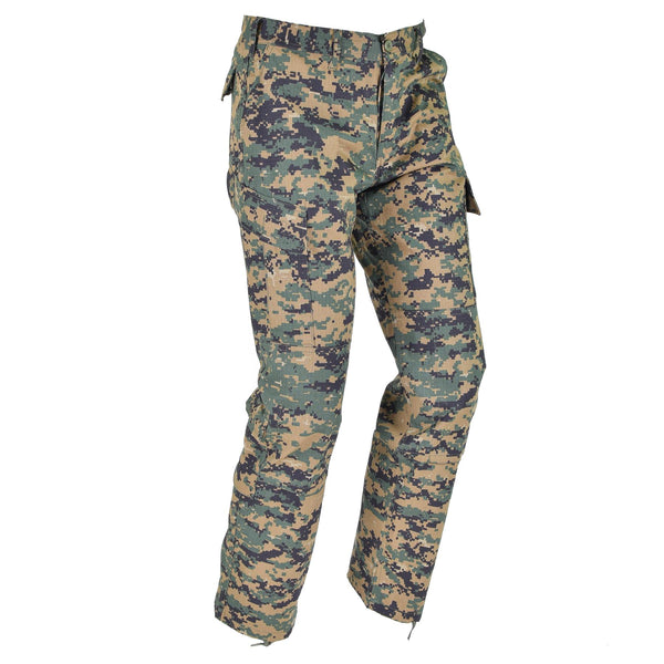 Mil-Tec Brand U.S. Army Style Digital Woodland Camo Pants Field Troop Byxor